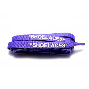 Purple "SHOELACES" laces