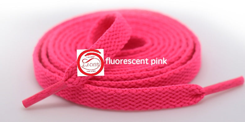 Fluorescent Pink Flat single layer laces