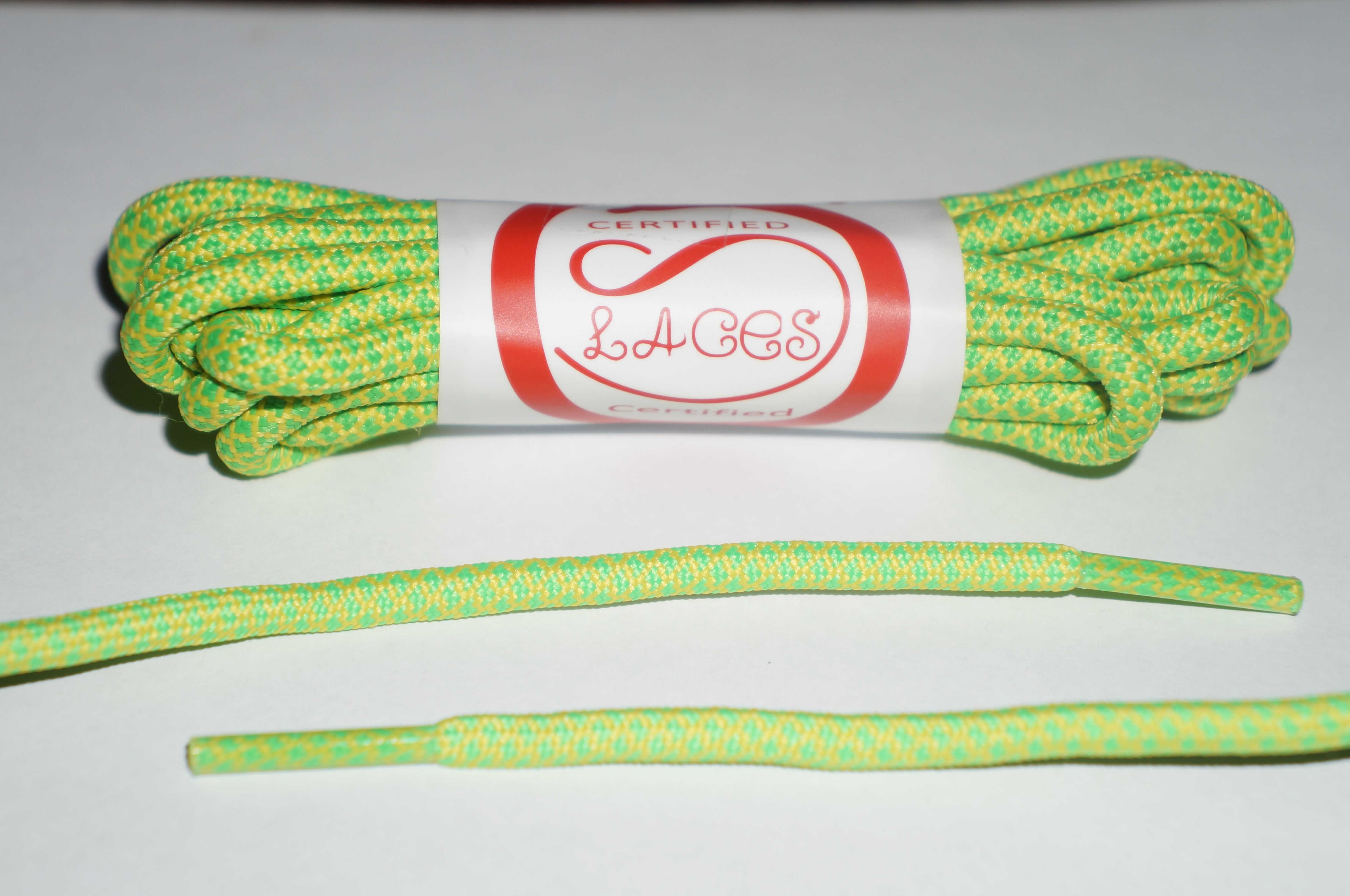 Yellow/Green Rope Shoelaces
