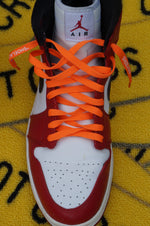 Orange "Shoelaces" Flat Laces