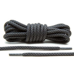 Grey/Black Rope Shoelace