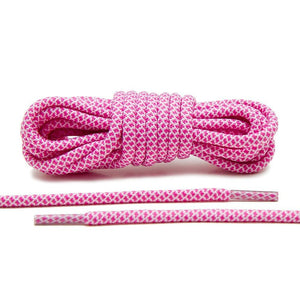 Pink/White Rope Shoelace