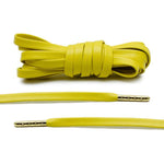 Yellow Leather Shoelaces