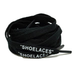 Black "Shoelaces" Flat Laces