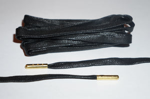 Black Waxed Shoelaces